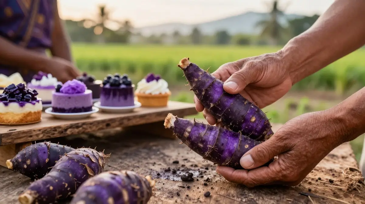 ube igname rose des Philippines